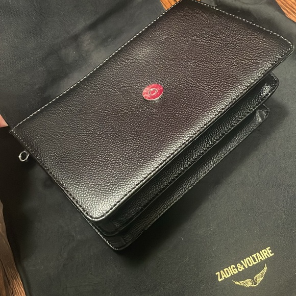 Black Leather Zadig Crossbody Bag - Picture 4 of 7